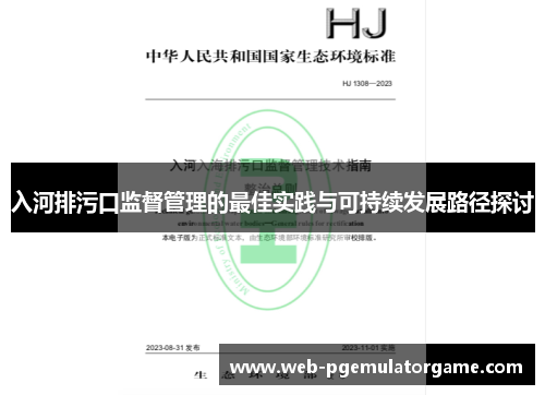 入河排污口监督管理的最佳实践与可持续发展路径探讨